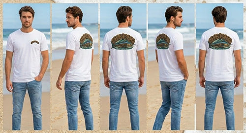 Helix Mech Surfin Blue Marlin T-Shirt
