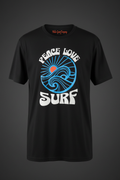 Peace Love Surf Tee - Front Mockup